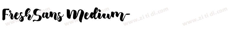 FreshSans Medium字体转换